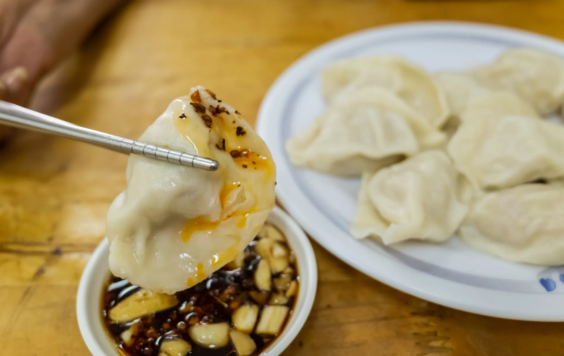 Dumplings voor het Chinese Nieuwjaar: heerlijke jiaozi met champignons