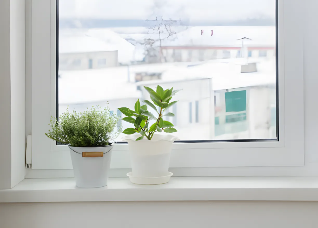 Zet deze plant op de vensterbank. Het zal werken als een muggennet.